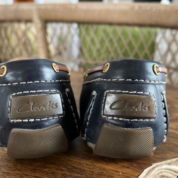 Clark Driving mocs/loafers in hard to find NAVY - Picture 6 of 8